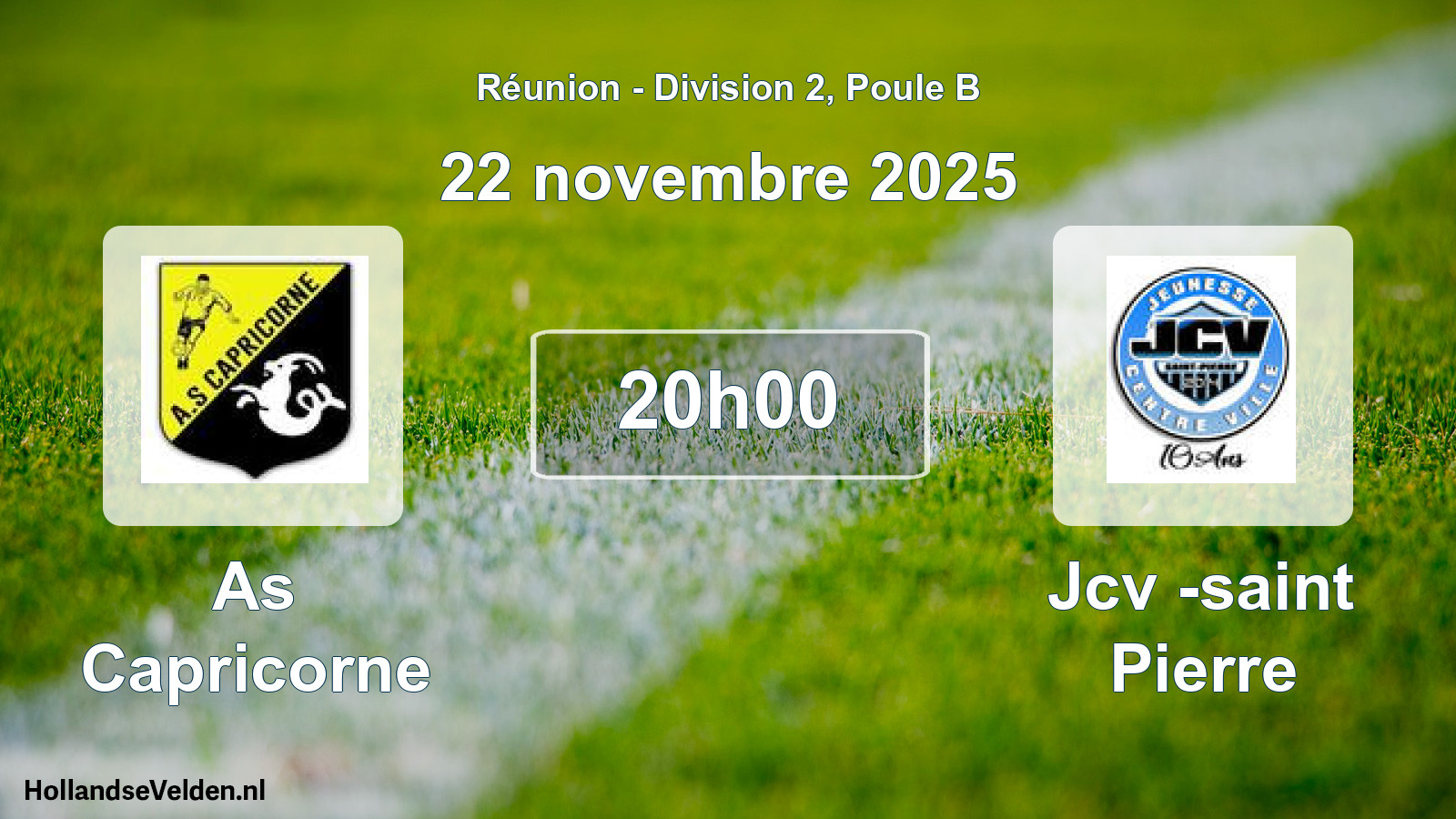 Match programmé: As Capricorne - Jcv -saint Pierre (23 novembre 2025)