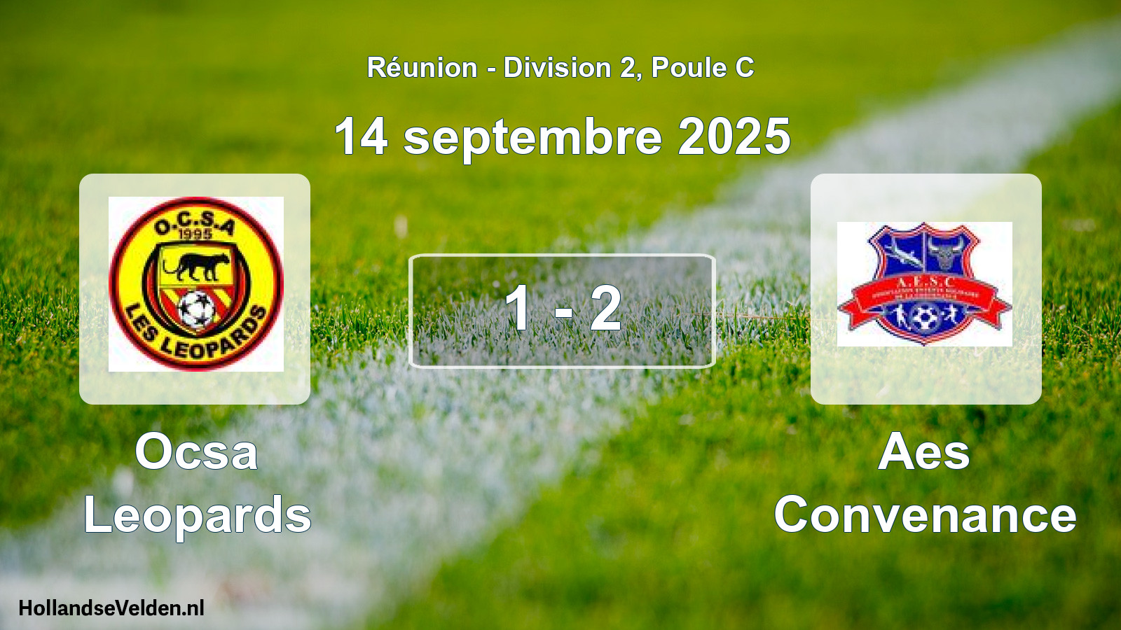 Match joué: Ocsa Leopards - Aes Convenance 1 - 2 (14 septembre 2025)