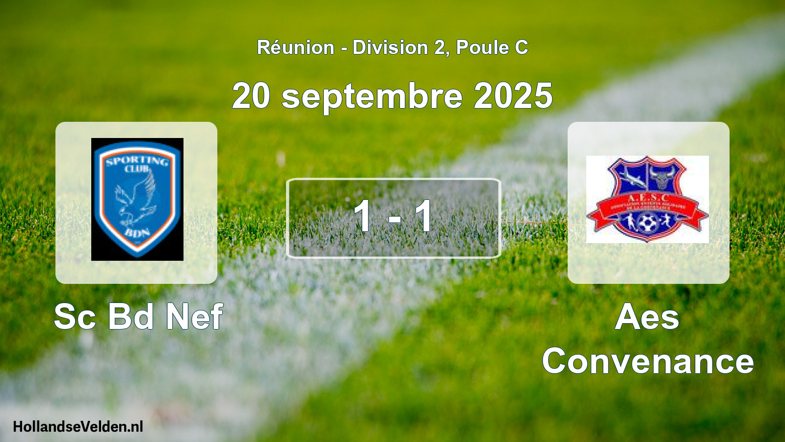 Match joué: Sc Bd Nef - Aes Convenance 1 - 1 (20 septembre 2025)