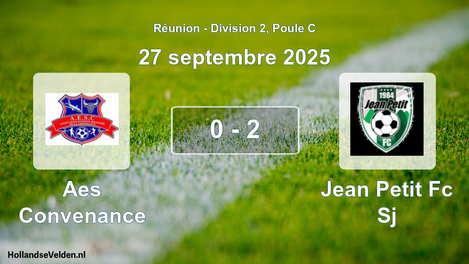 Total number of matches played: Aes Convenance - Jean Petit Fc Sj 0 - 2 (27 September 2025)