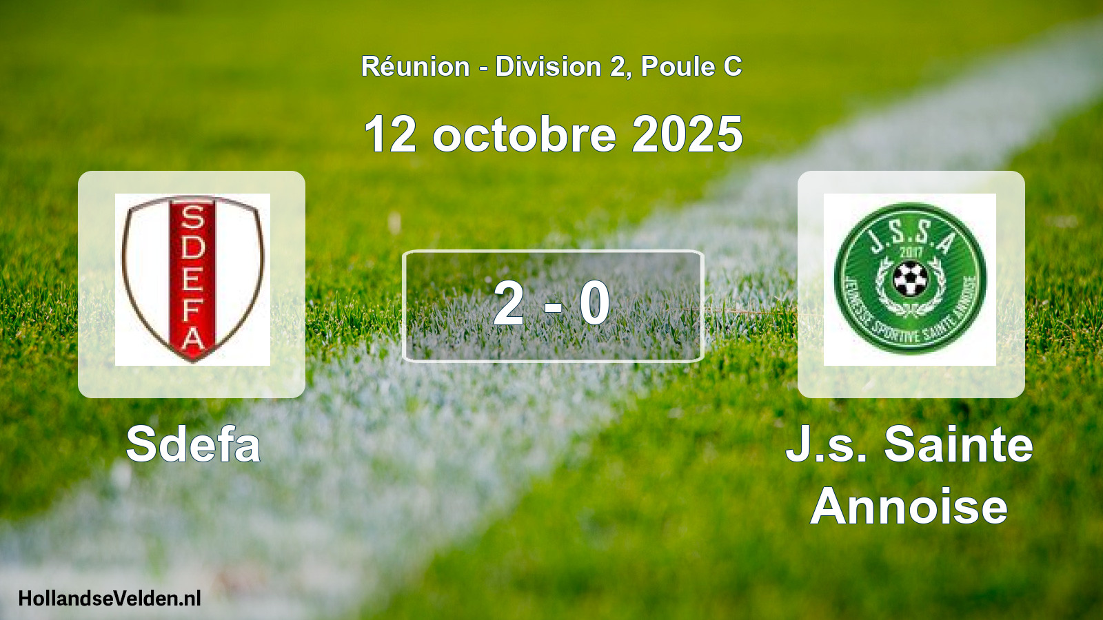 Match joué: Sdefa - J.s. Sainte Annoise 2 - 0 (12 octobre 2025)
