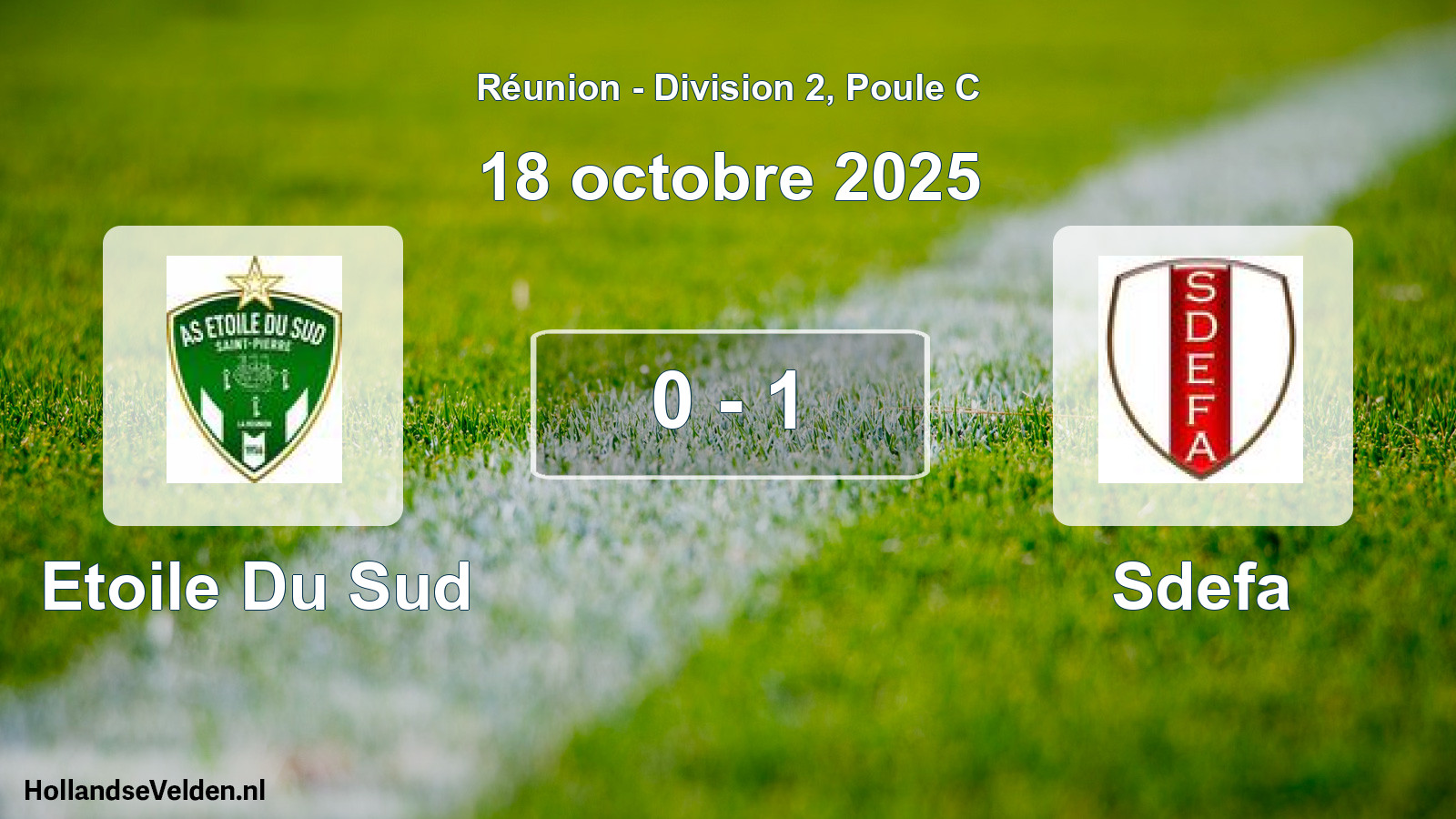Match joué: Etoile Du Sud - Sdefa 0 - 1 (18 octobre 2025)