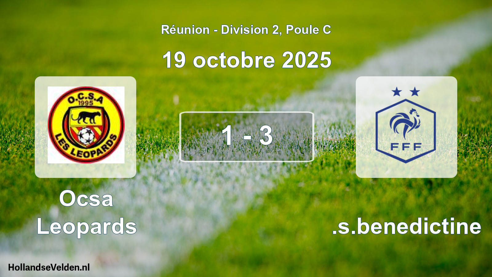 Match joué: Ocsa Leopards - U.s.benedictine 1 - 3 (19 octobre 2025)