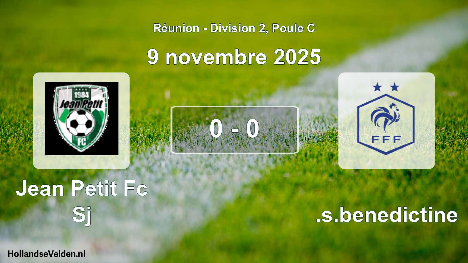 Gespeelde wedstrijd: Jean Petit Fc Sj - U.s.benedictine 0 - 0 (9 november 2025)