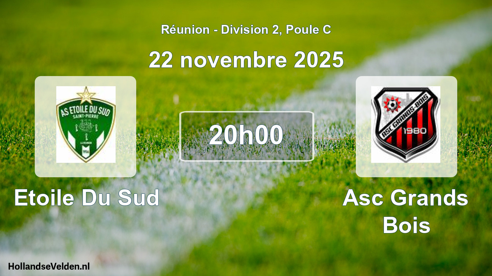 Match programmé: Etoile Du Sud - Asc Grands Bois (22 novembre 2025)