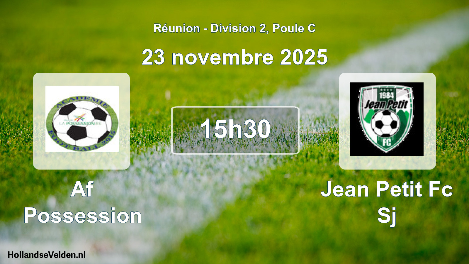 Match programmé: Af Possession - Jean Petit Fc Sj (22 novembre 2025)