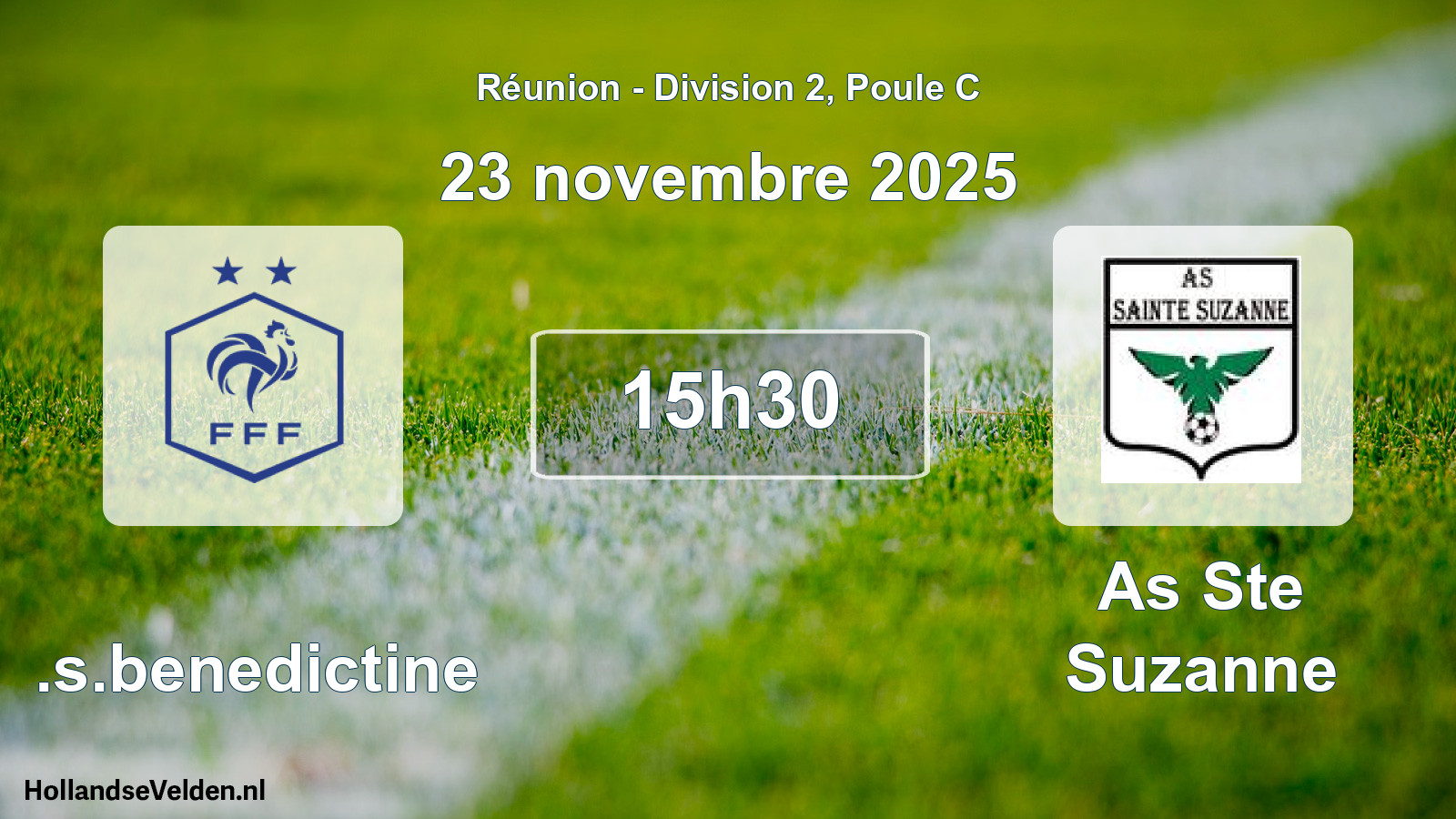 Match programmé: U.s.benedictine - As Ste Suzanne (23 novembre 2025)
