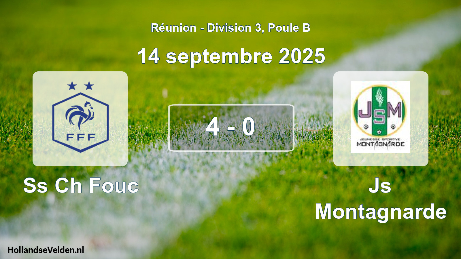 Match joué: Ss Ch Fouc - Js Montagnarde 4 - 0 (14 septembre 2025)