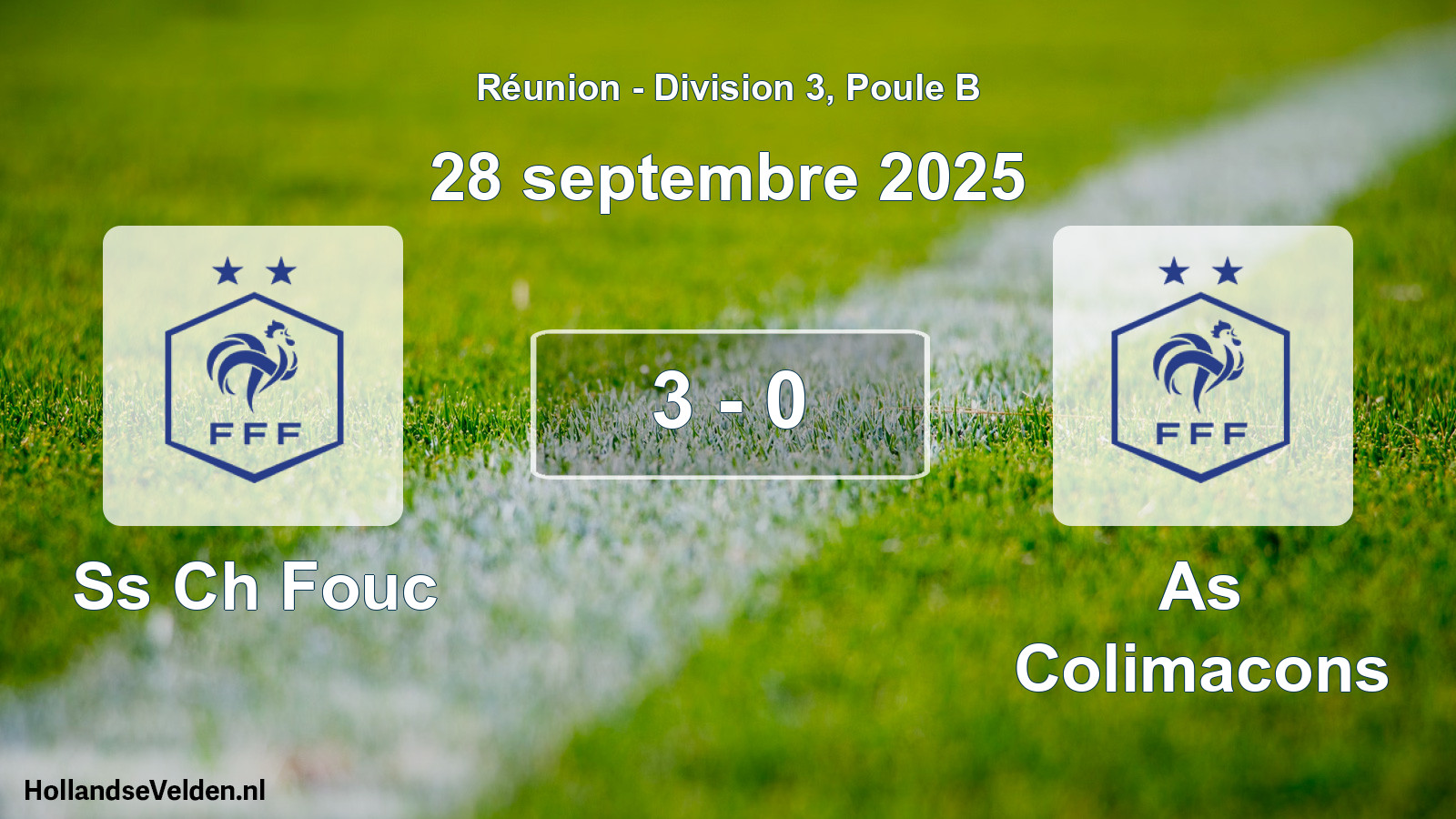 Match joué: Ss Ch Fouc - As Colimacons 3 - 0 (28 septembre 2025)