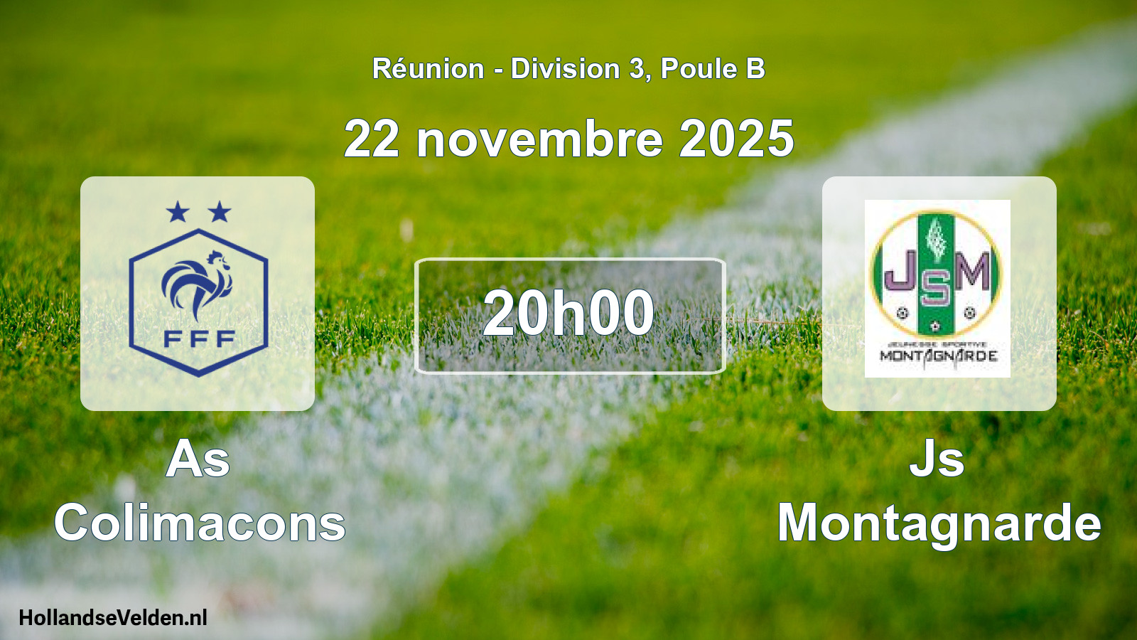 Match programmé: As Colimacons - Js Montagnarde (22 novembre 2025)
