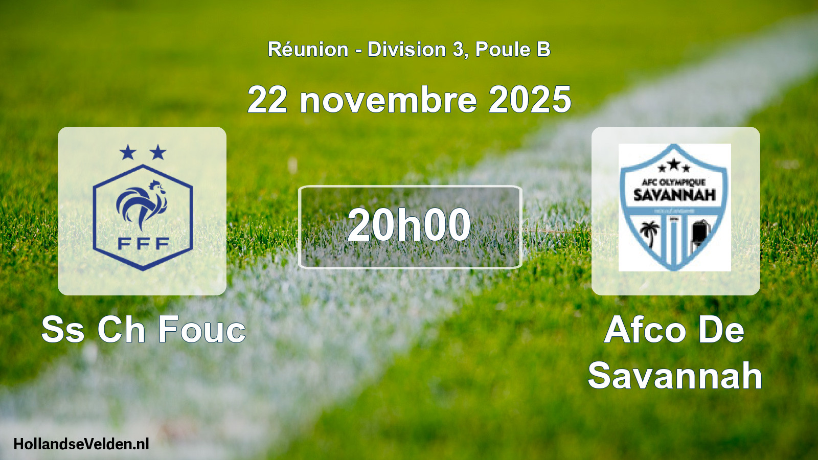 Match programmé: Ss Ch Fouc - Afco De Savannah (22 novembre 2025)