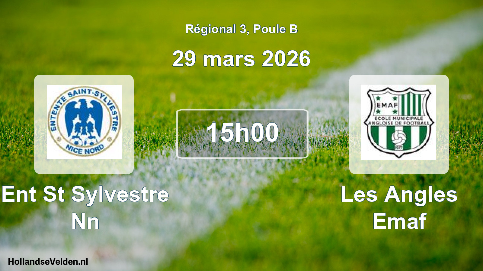 Geplande wedstrijd: Ent St Sylvestre Nn - Les Angles Emaf (29 mars 2026)