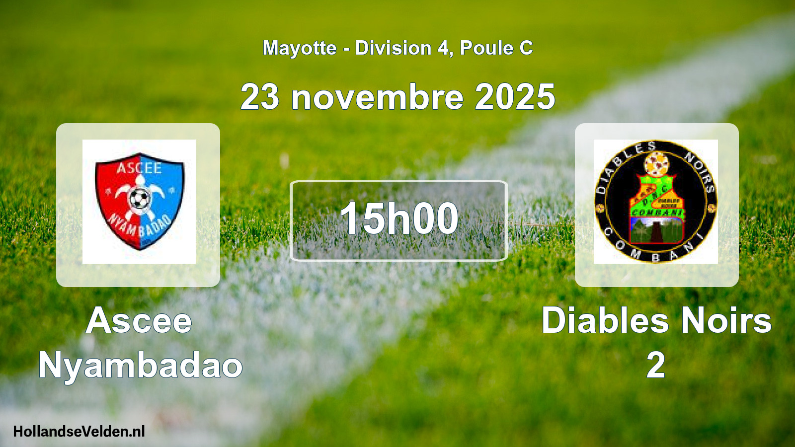 Scheduled Match: Ascee Nyambadao - Diables Noirs 2 (23 November 2025)