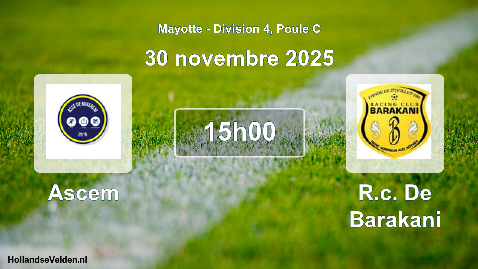 Scheduled Match: Ascem - R.c. De Barakani (30 November 2025)