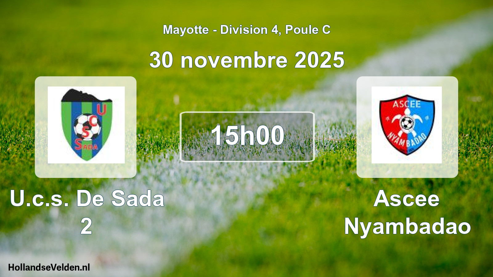 Scheduled Match: U.c.s. De Sada 2 - Ascee Nyambadao (30 November 2025)