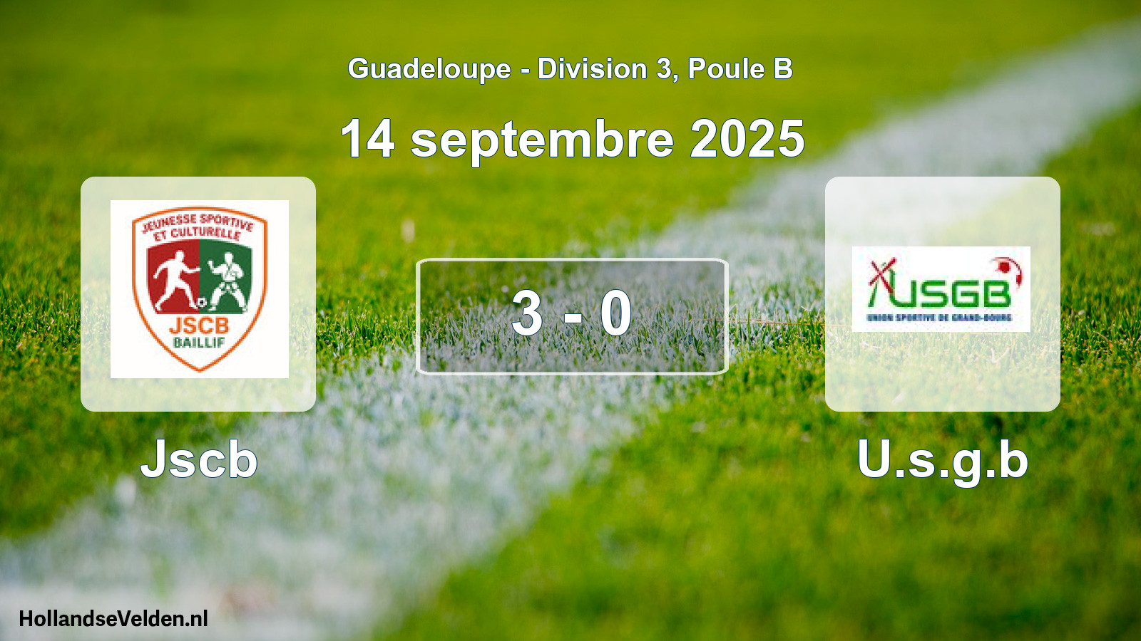 Match joué: Jscb - U.s.g.b 3 - 0 (14 septembre 2025)