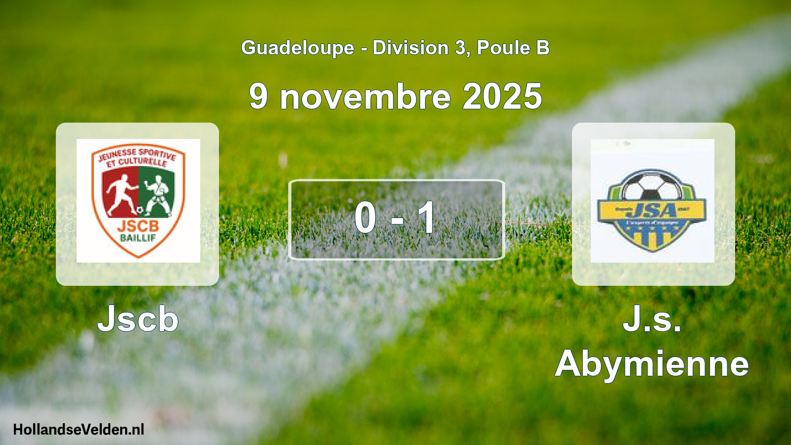 Total number of matches played: Jscb - J.s. Abymienne 0 - 1 (9 November 2025)
