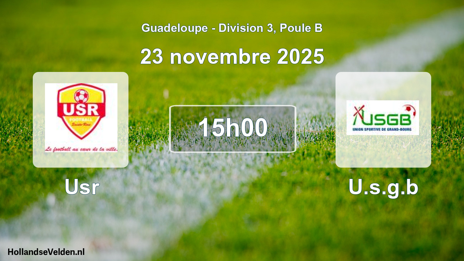 Scheduled Match: Usr - U.s.g.b (23 November 2025)