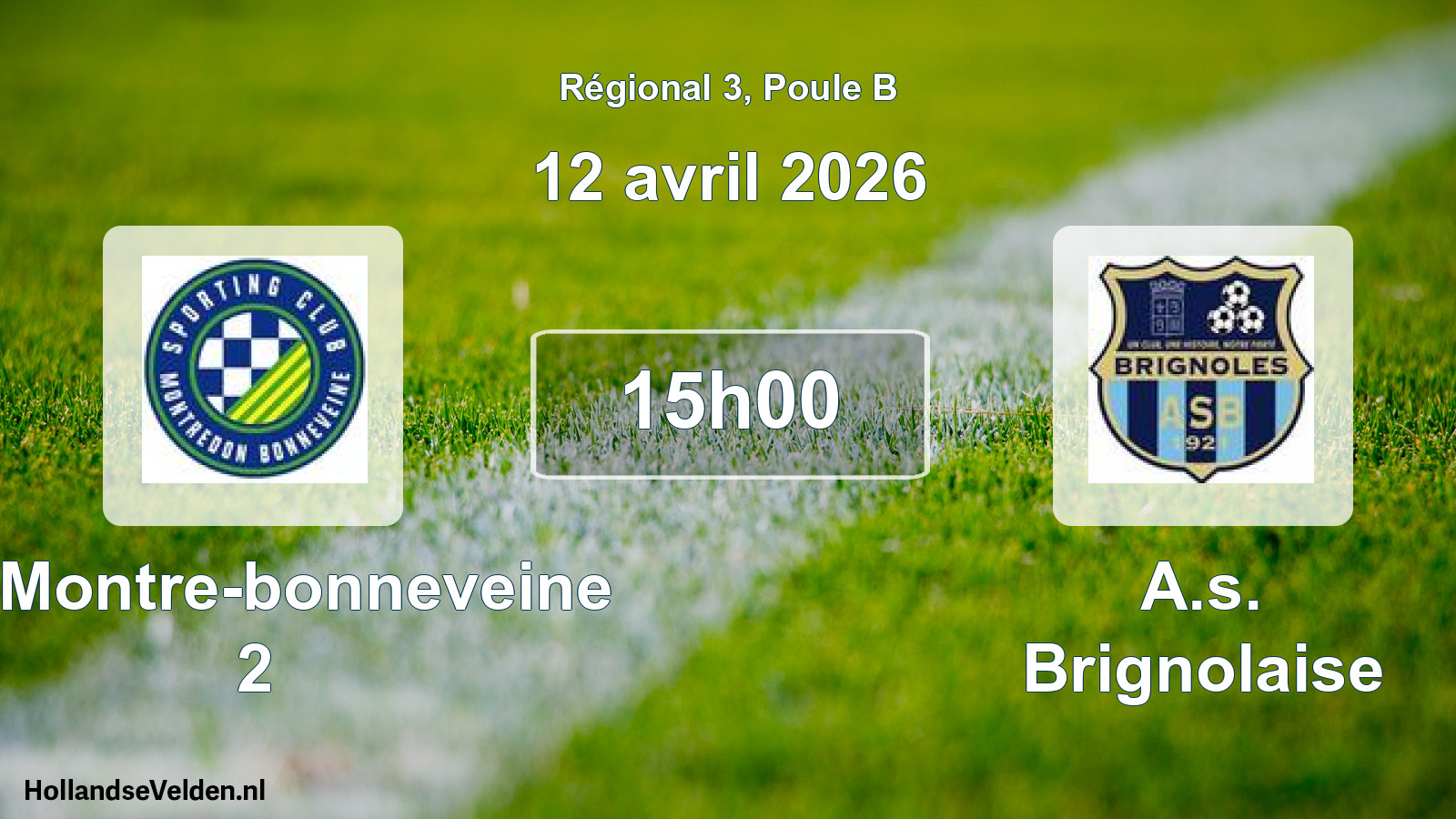 Scheduled Match: Sc Montre-bonneveine 2 - A.s. Brignolaise (12 April 2026)
