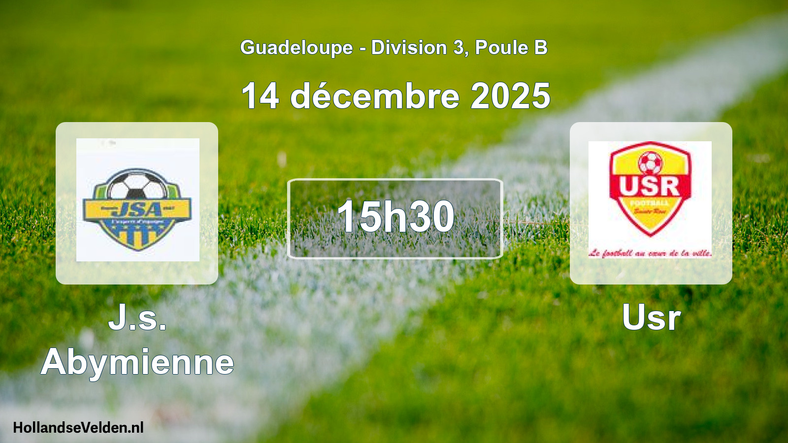 Match programmé: J.s. Abymienne - Usr (14 décembre 2025)