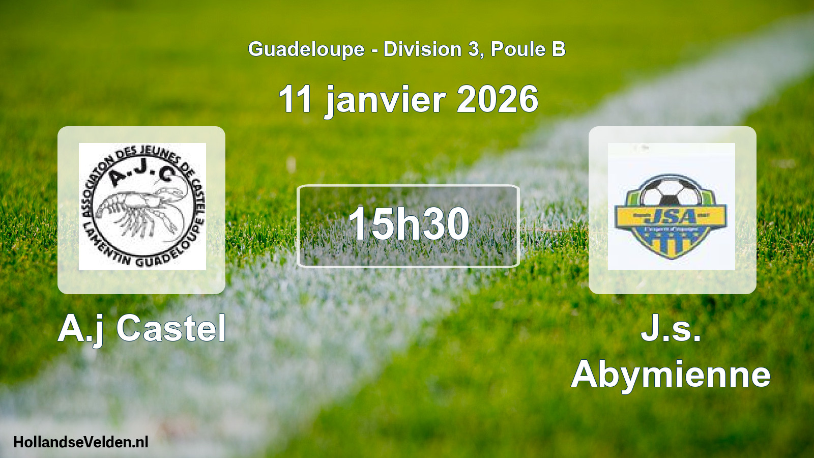 Match programmé: A.j Castel - J.s. Abymienne (11 janvier 2026)