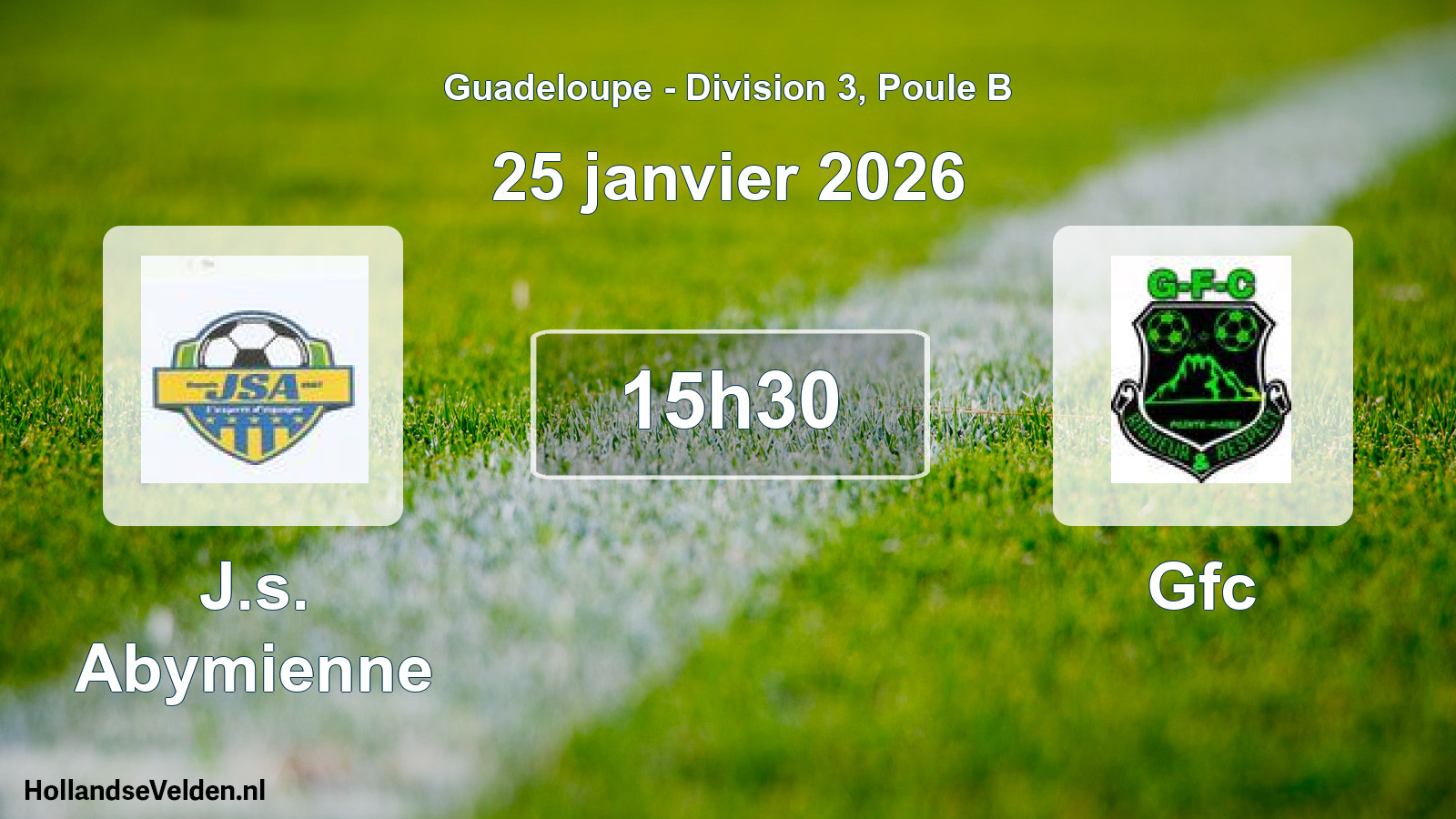 Match programmé: J.s. Abymienne - Gfc (25 janvier 2026)