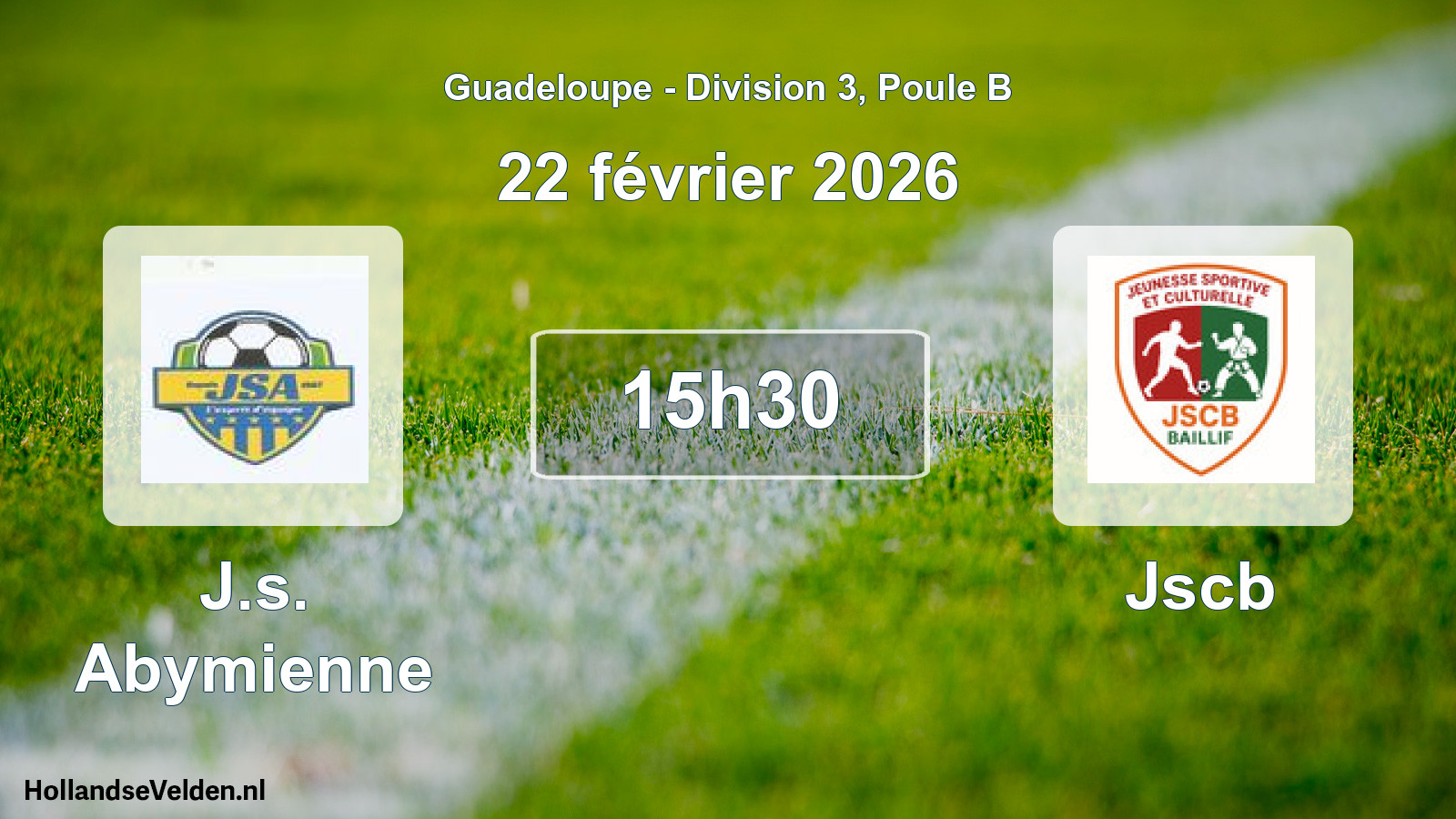 Geplande wedstrijd: J.s. Abymienne - Jscb (22 februari 2026)