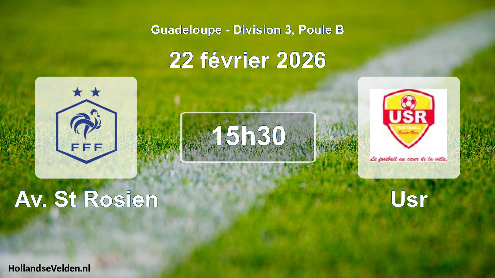 Scheduled Match: Av. St Rosien - Usr (22 February 2026)