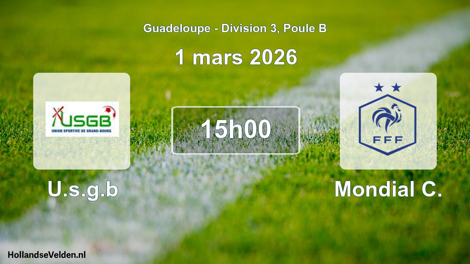 Match programmé: U.s.g.b - Mondial C. (1 mars 2026)