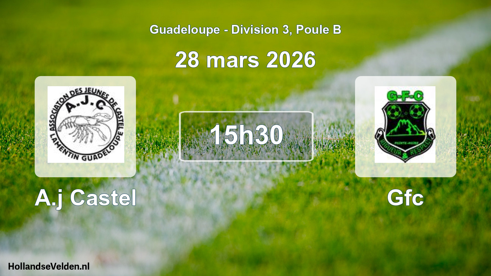 Match programmé: A.j Castel - Gfc (28 mars 2026)