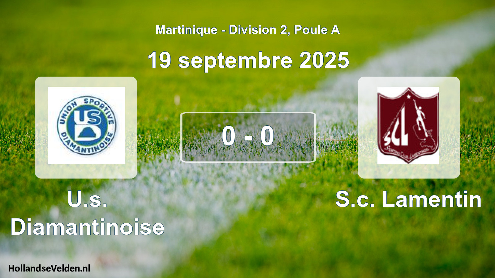 Match joué: U.s. Diamantinoise - S.c. Lamentin 0 - 0 (19 septembre 2025)