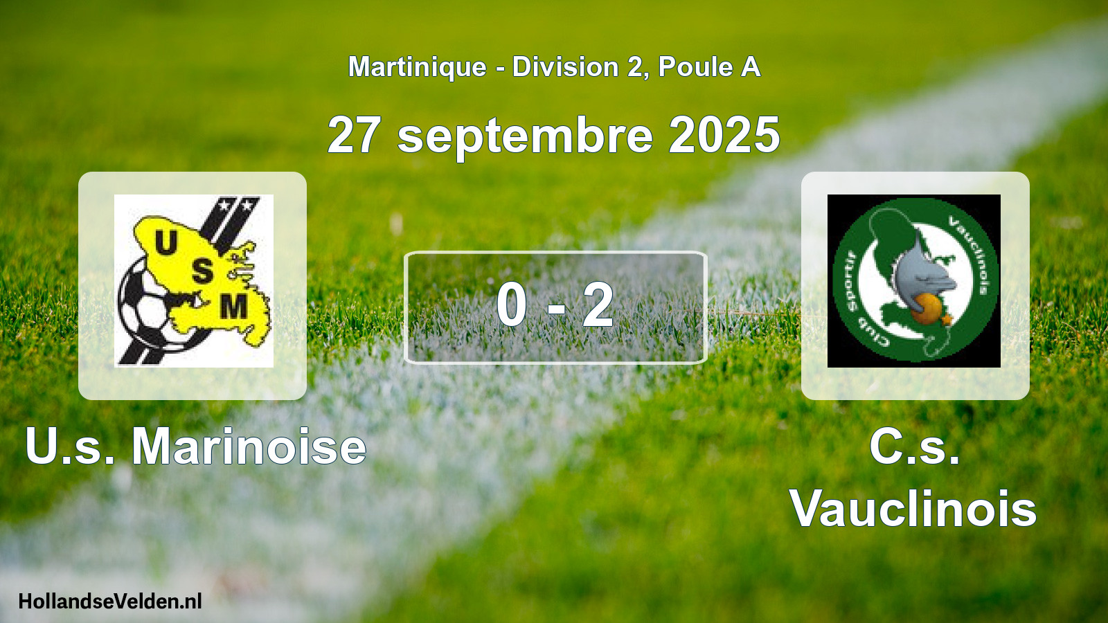 Total number of matches played: U.s. Marinoise - C.s. Vauclinois 0 - 2 (27 September 2025)