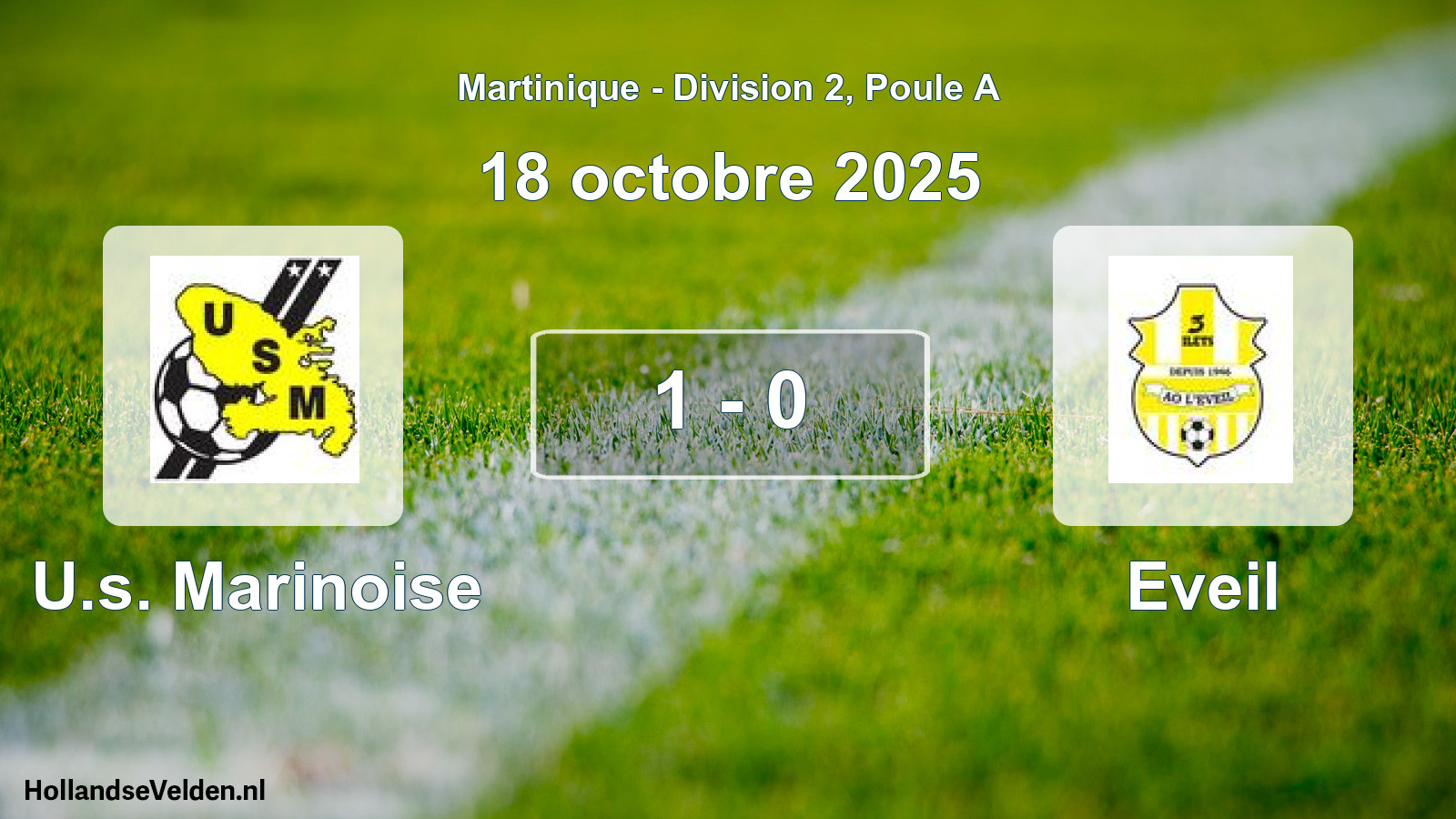 Match joué: U.s. Marinoise - Eveil 1 - 0 (18 octobre 2025)
