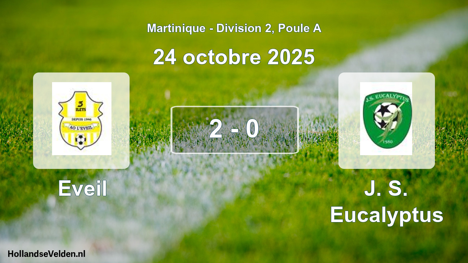 Total number of matches played: Eveil - J. S. Eucalyptus 2 - 0 (24 October 2025)