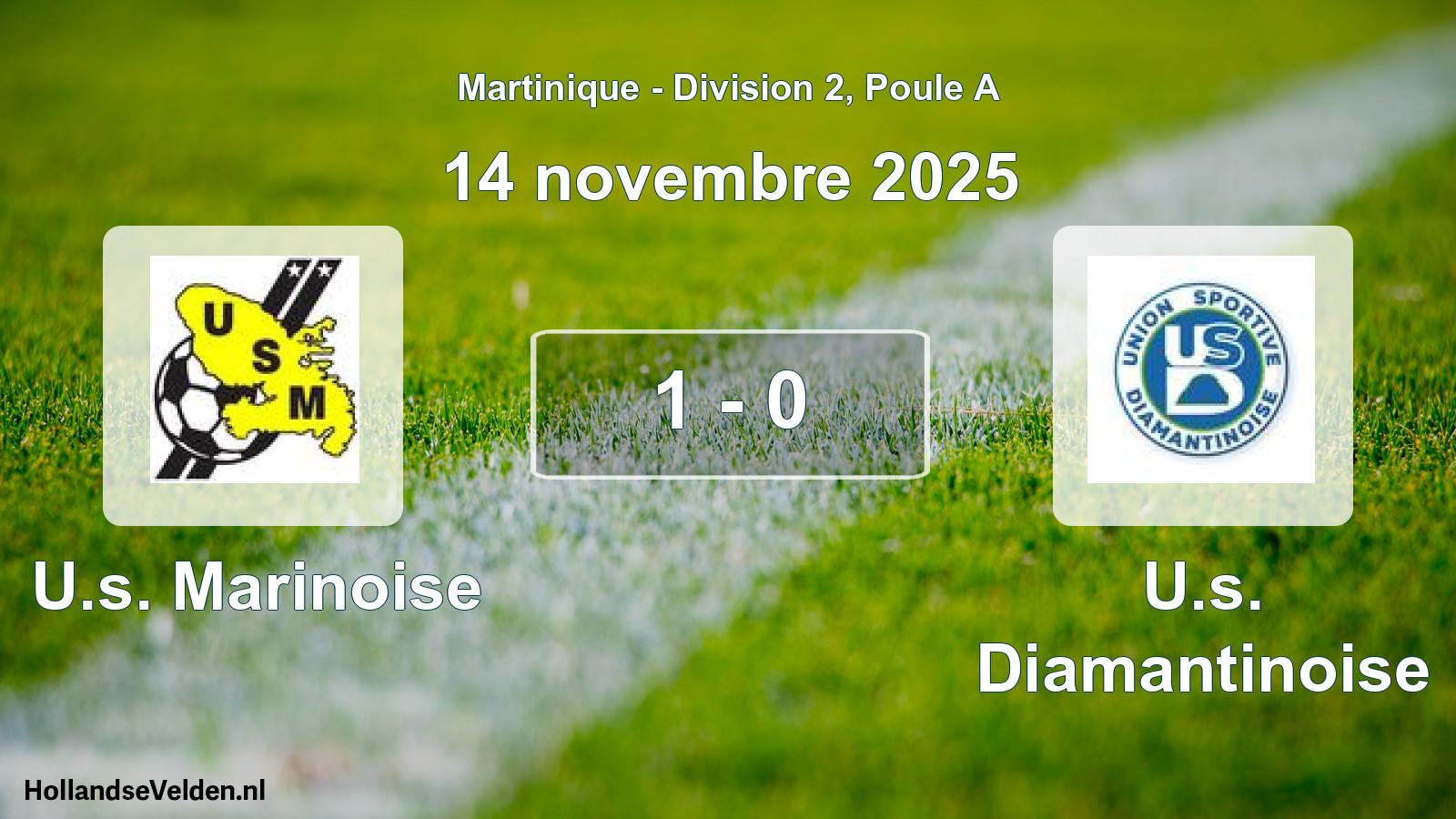 Match joué: U.s. Marinoise - U.s. Diamantinoise 1 - 0 (14 novembre 2025)