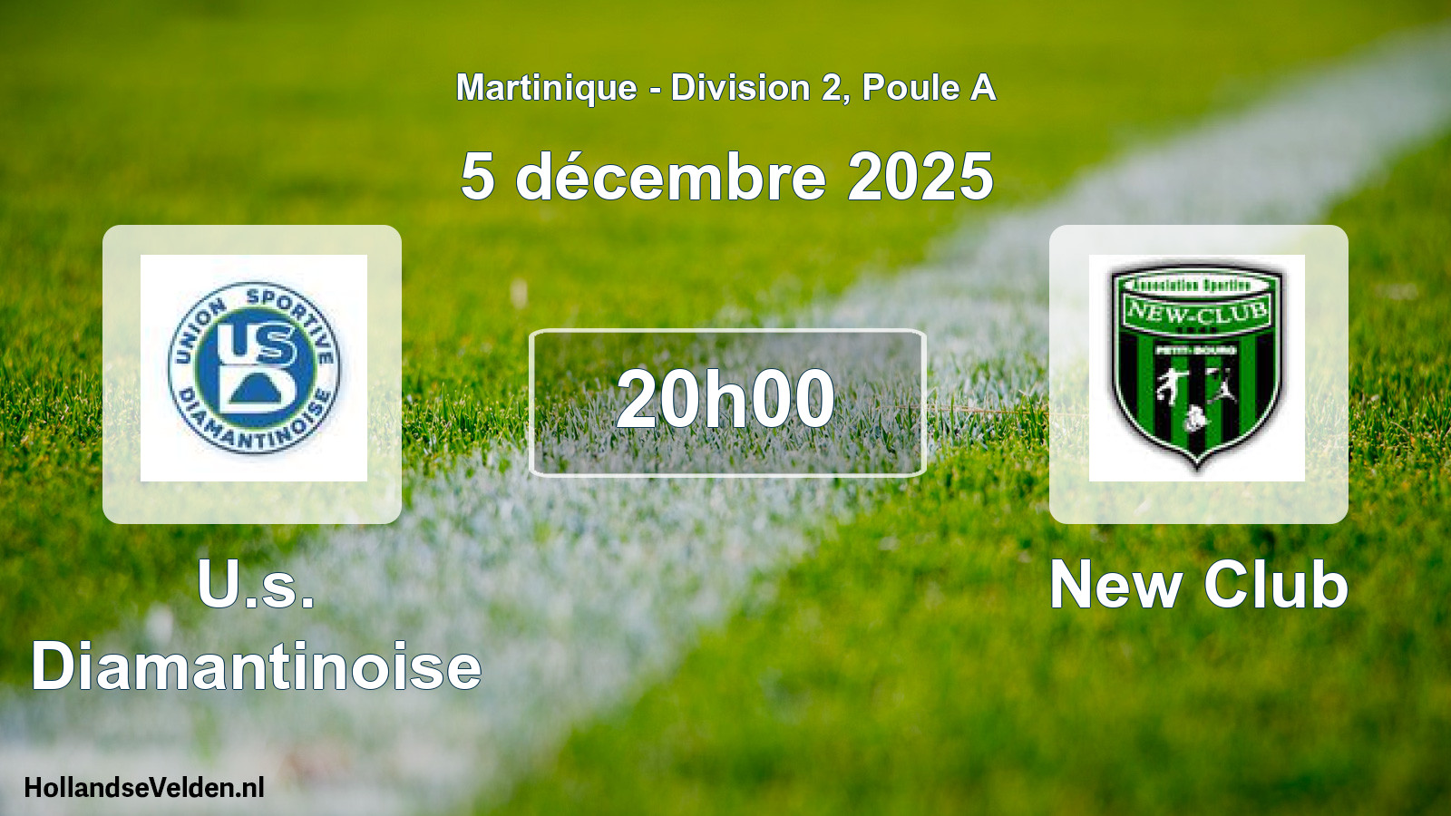 Match programmé: U.s. Diamantinoise - New Club (5 décembre 2025)