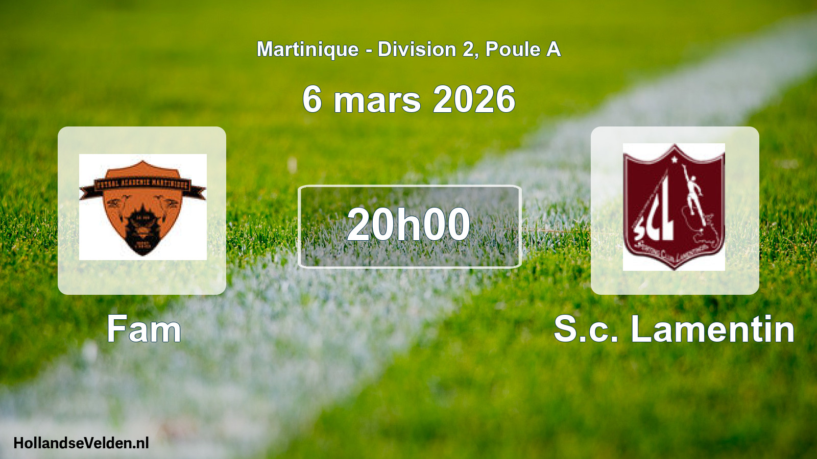 Match programmé: Fam - S.c. Lamentin (6 mars 2026)