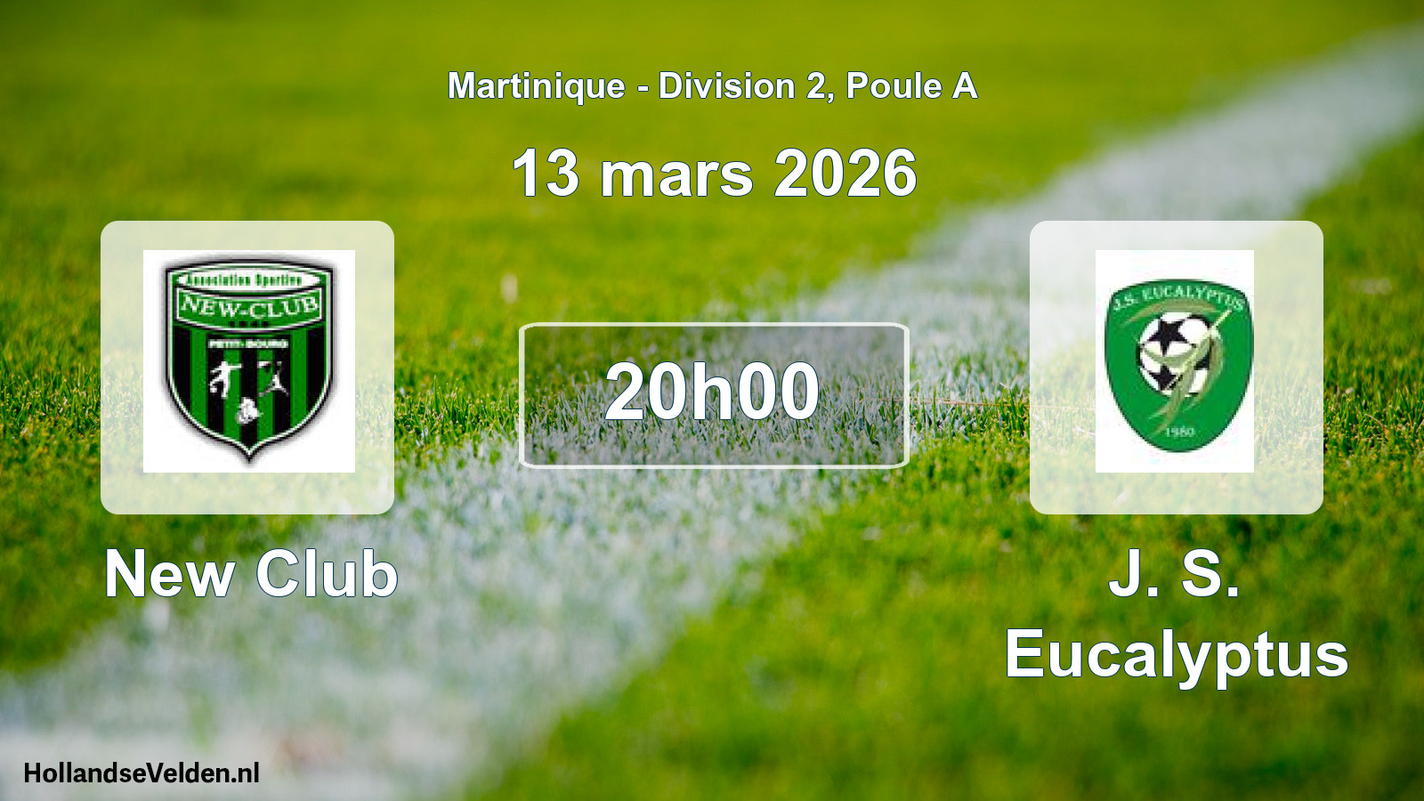 Match programmé: New Club - J. S. Eucalyptus (13 mars 2026)