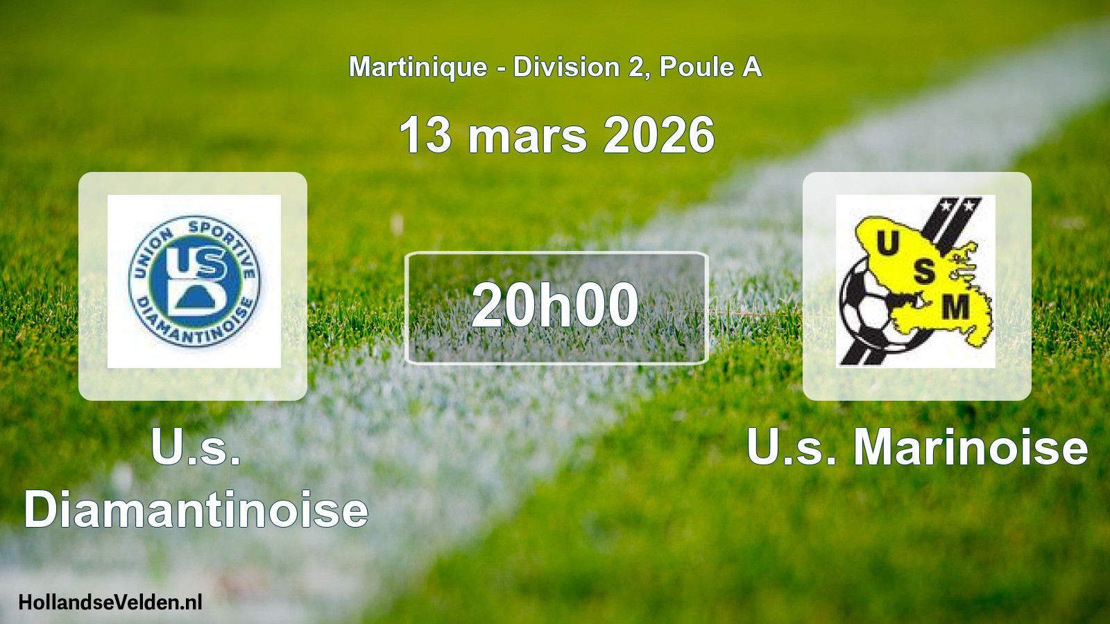 Geplande wedstrijd: U.s. Diamantinoise - U.s. Marinoise (13 maart 2026)