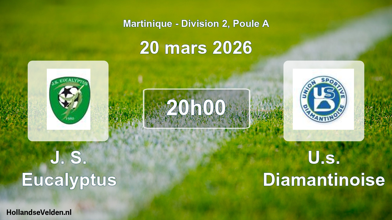 Match programmé: J. S. Eucalyptus - U.s. Diamantinoise (20 mars 2026)