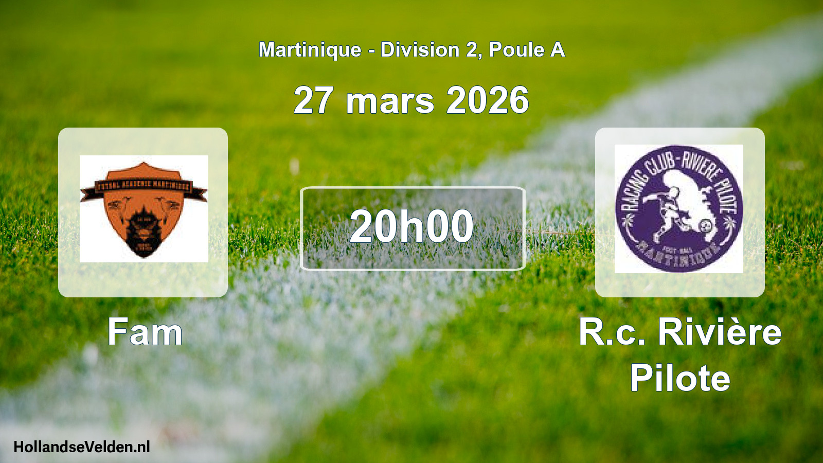 Scheduled Match: Fam - R.c. Rivière Pilote (27 March 2026)