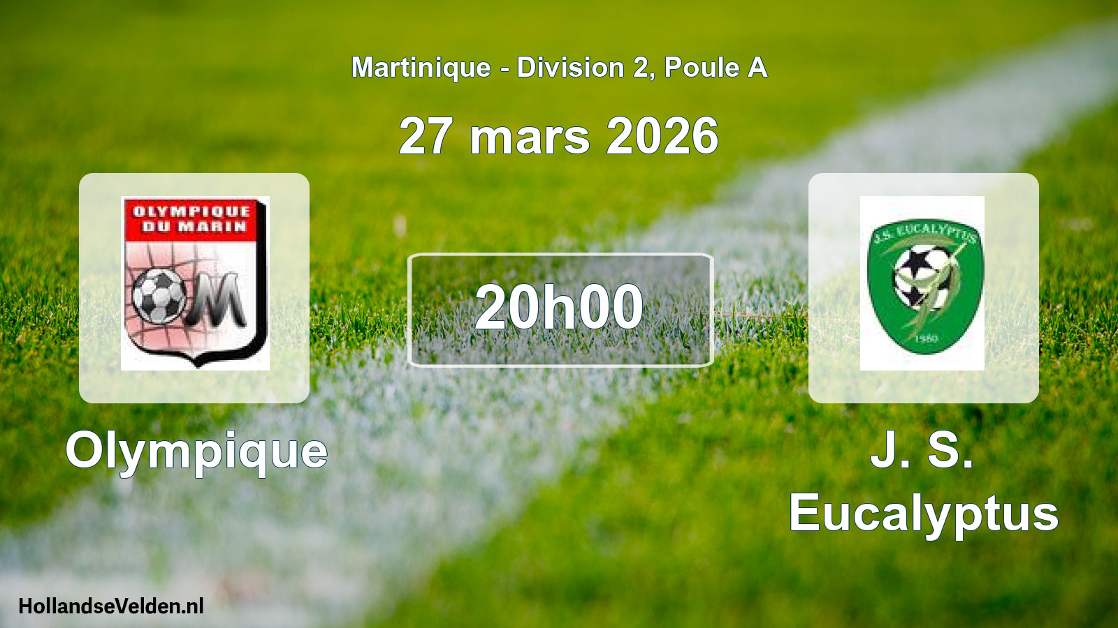 Scheduled Match: Olympique - J. S. Eucalyptus (27 March 2026)