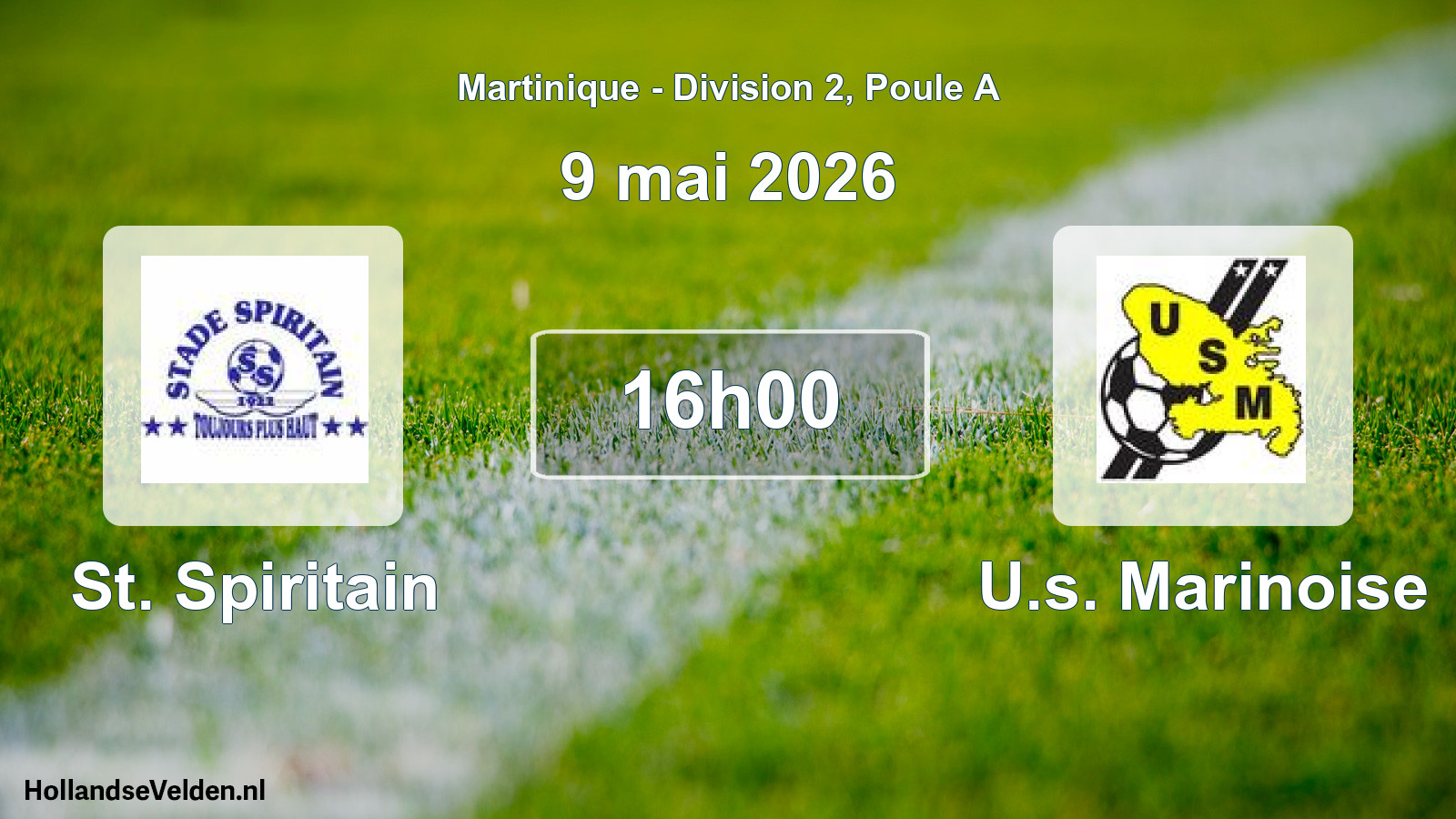 Match programmé: St. Spiritain - U.s. Marinoise (9 mai 2026)