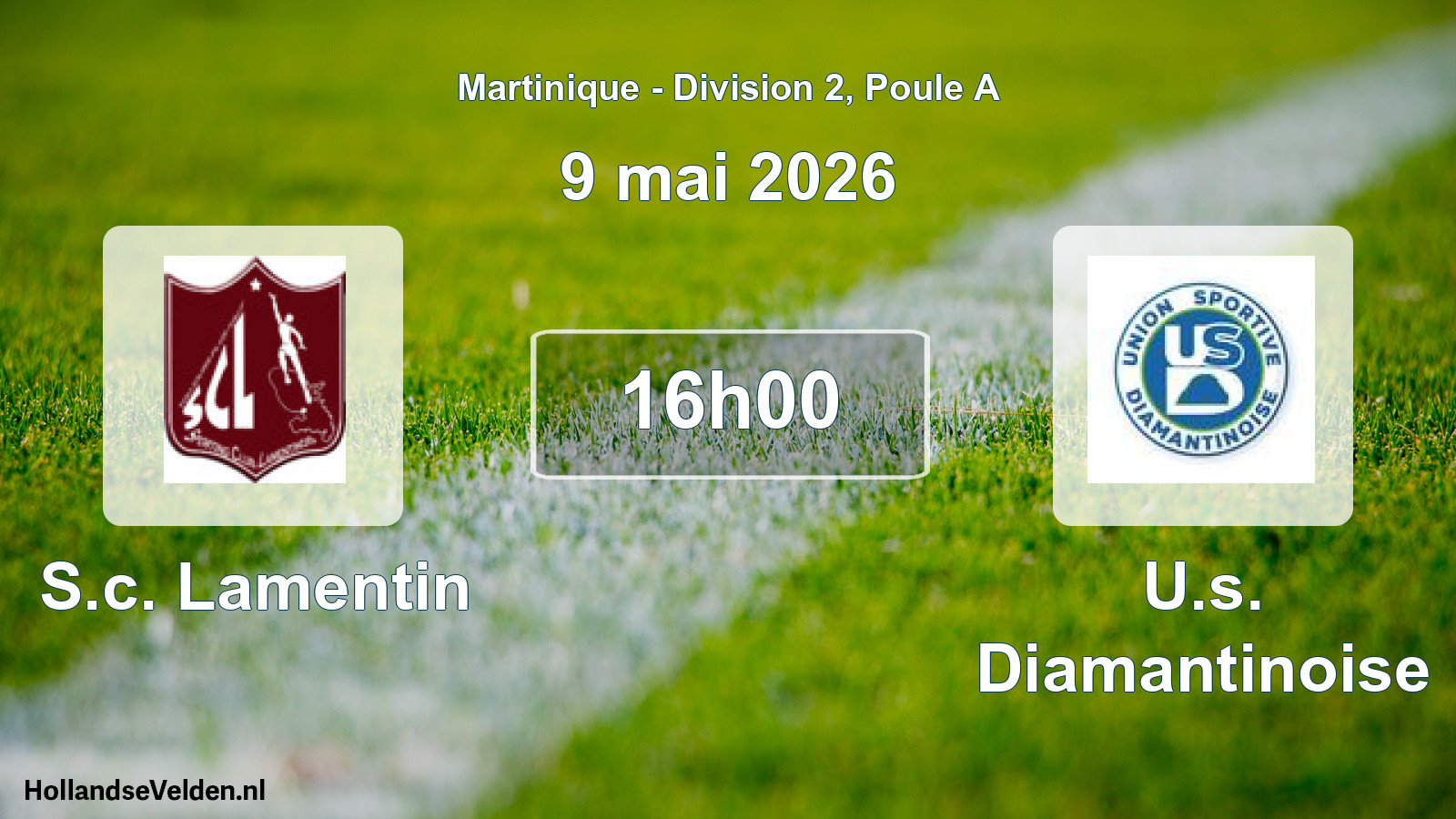 Match programmé: S.c. Lamentin - U.s. Diamantinoise (9 mai 2026)