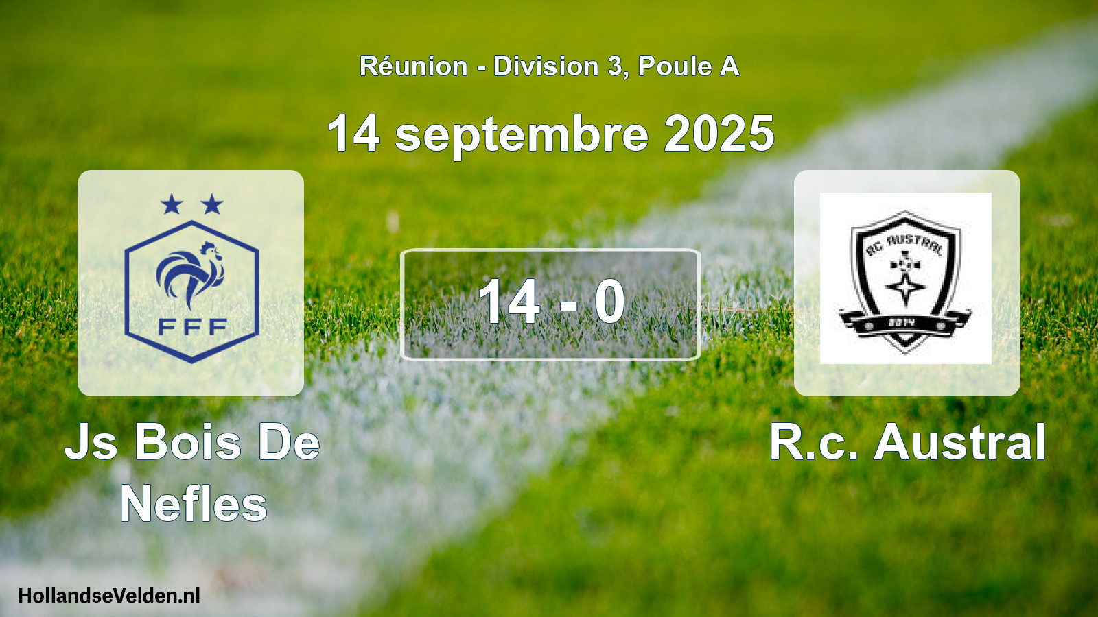 Match joué: Js Bois De Nefles - R.c. Austral 14 - 0 (14 septembre 2025)