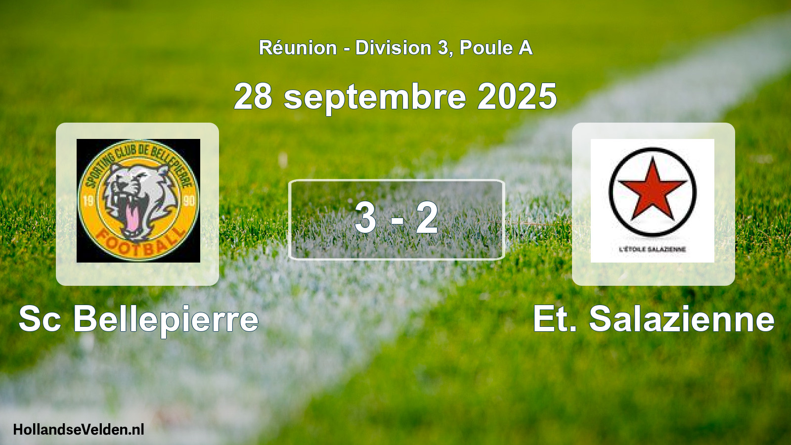 Match joué: Sc Bellepierre - Et. Salazienne 3 - 2 (28 septembre 2025)