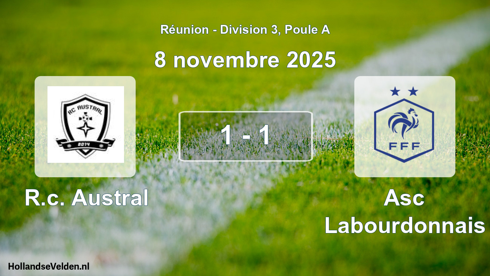 Match programmé: R.c. Austral - Asc Labourdonnais (8 novembre 2025)