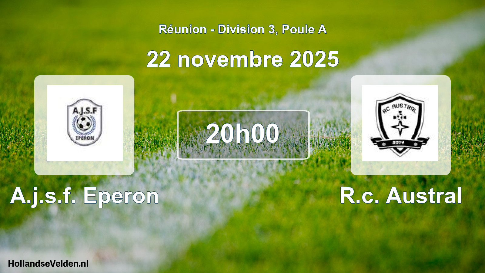 Match programmé: A.j.s.f. Eperon - R.c. Austral (22 novembre 2025)