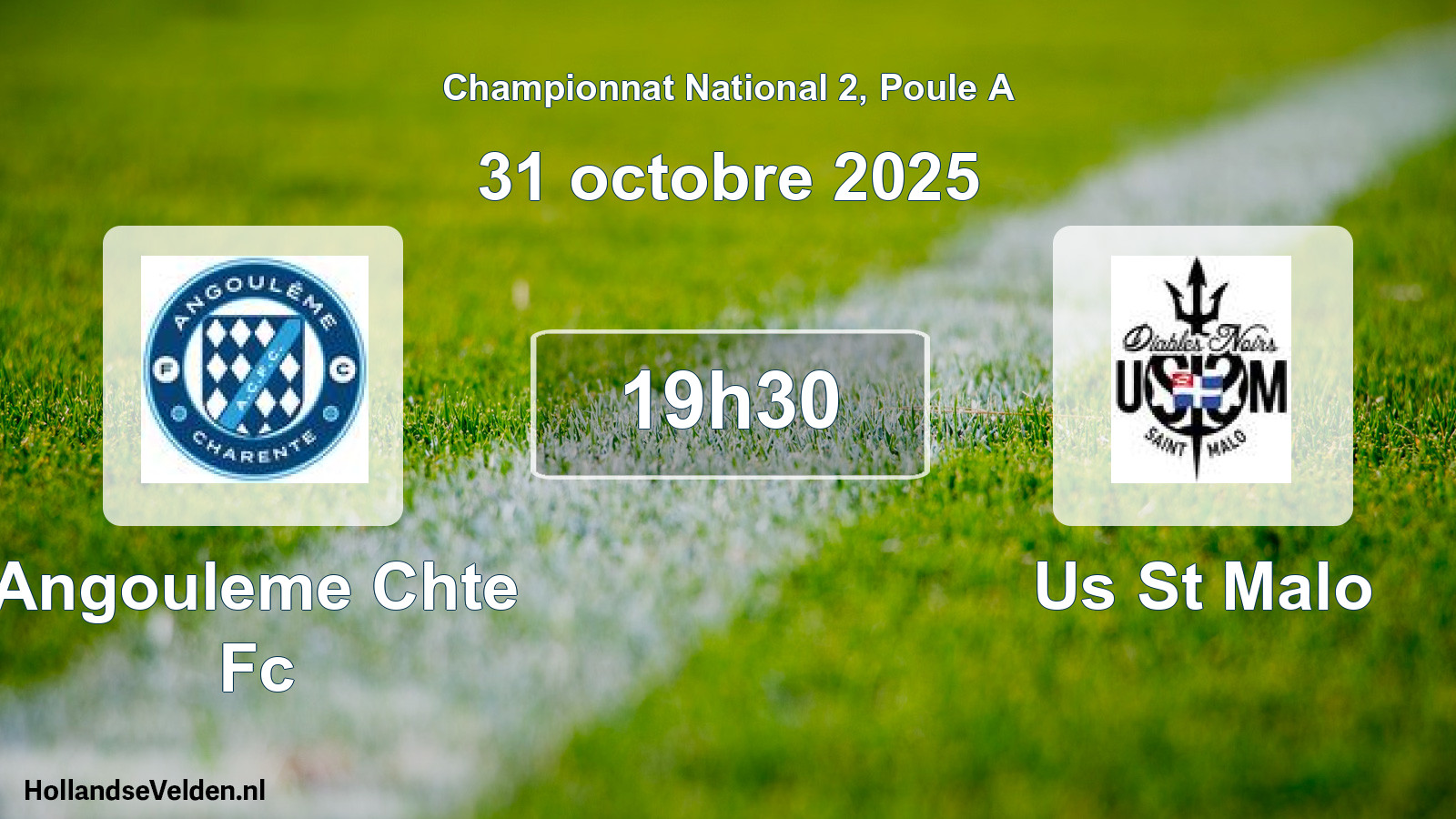 Scheduled Match: Angouleme Chte Fc - Us St Malo (31 October 2025)