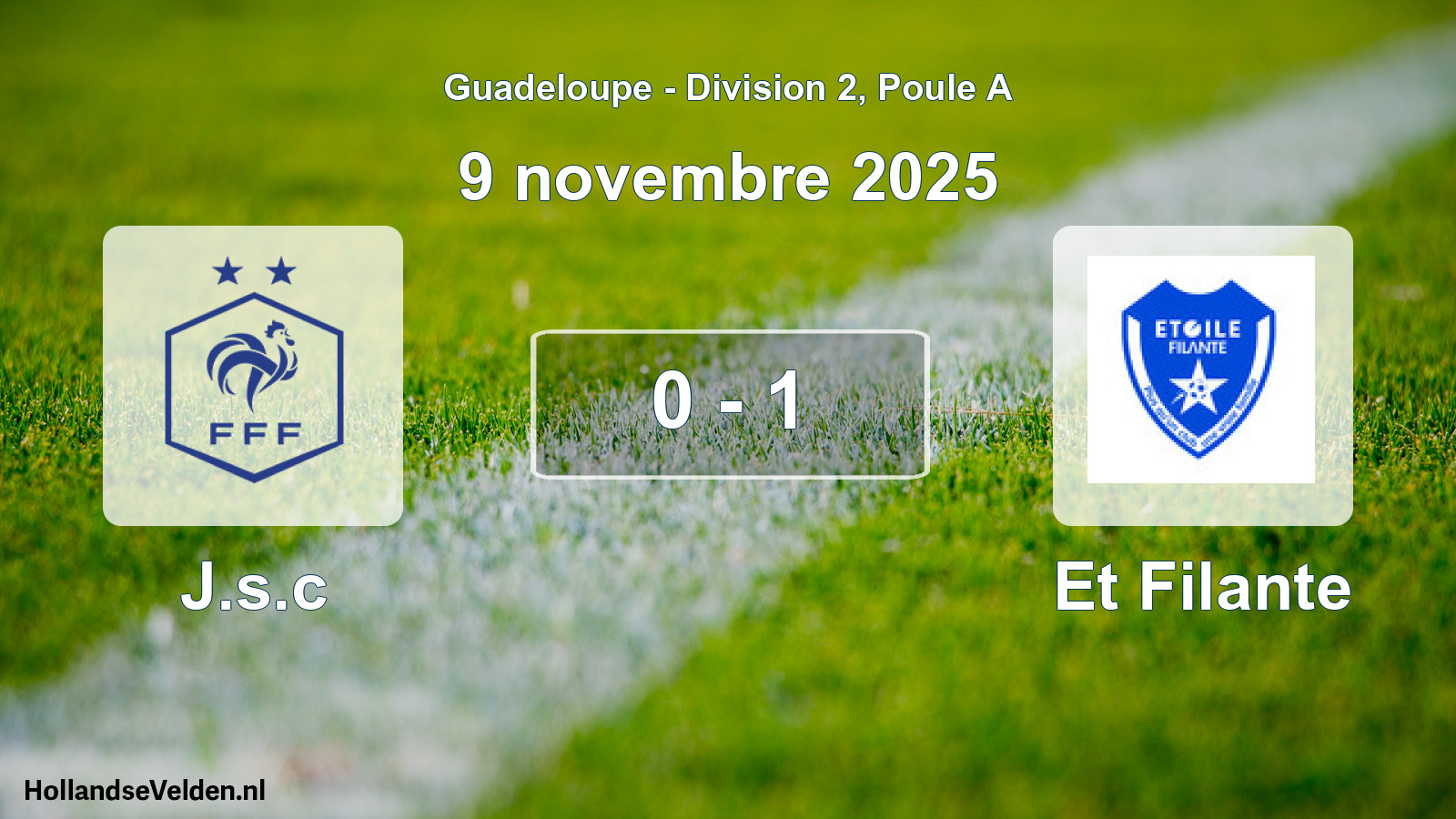 Total number of matches played: J.s.c - Et Filante 0 - 1 (9 November 2025)